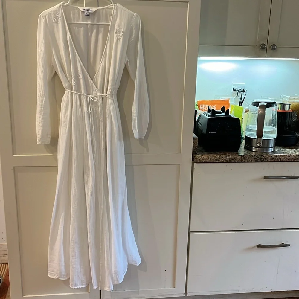 Rare Find! Gorgeous April Cornell Dressing Gown/Nightgown; Size S - Picture 13 of 14